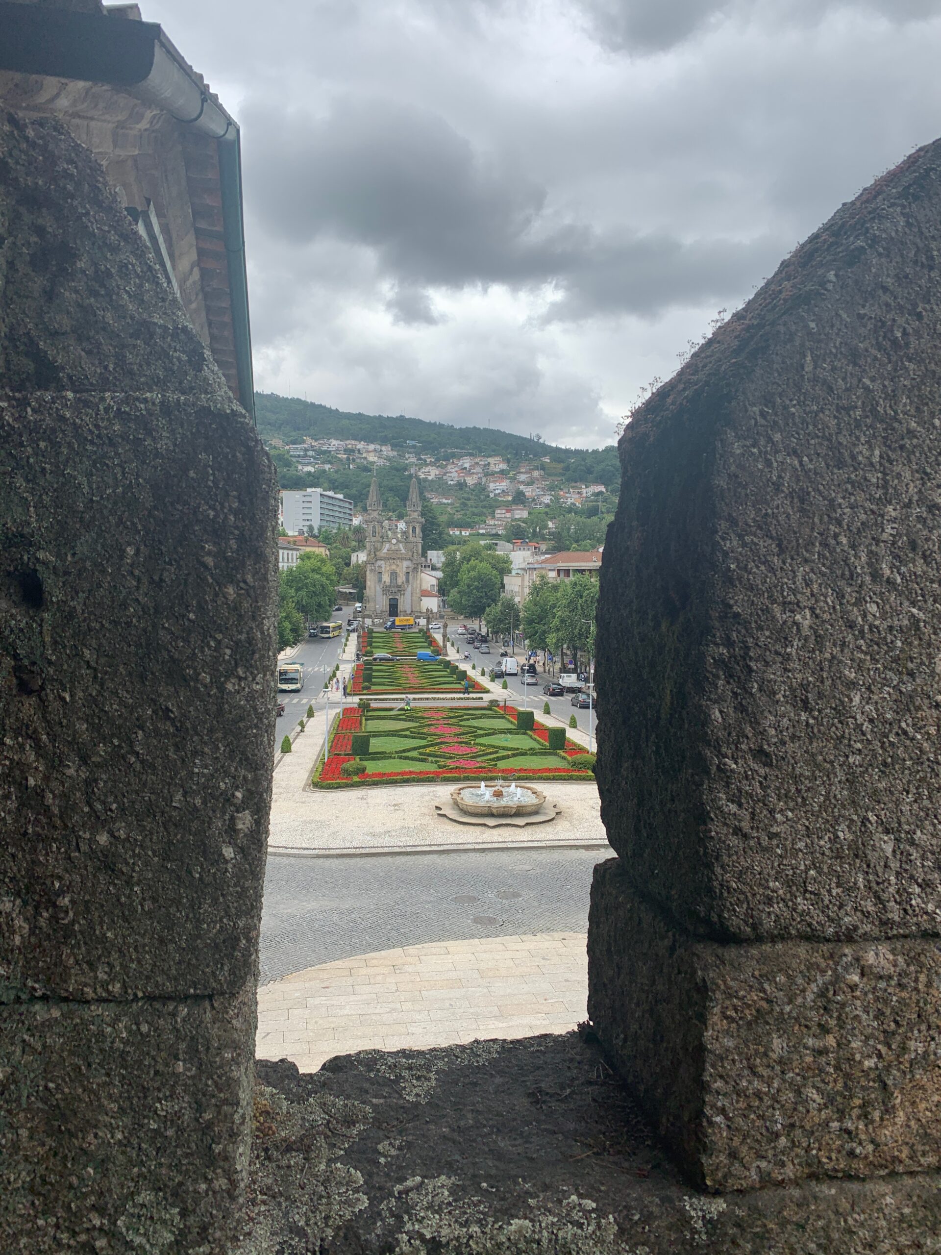 View from the rampart of the city wall.